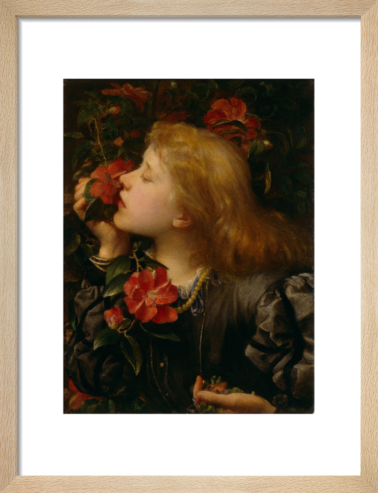 Ellen terry ('choosing') portrait print (art print, small, natural frame)