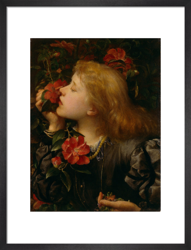 Ellen terry ('choosing') portrait print (art print, medium, black frame)