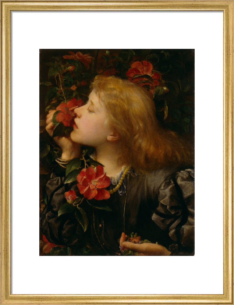 Ellen terry ('choosing') portrait print (art print, medium, gold frame)