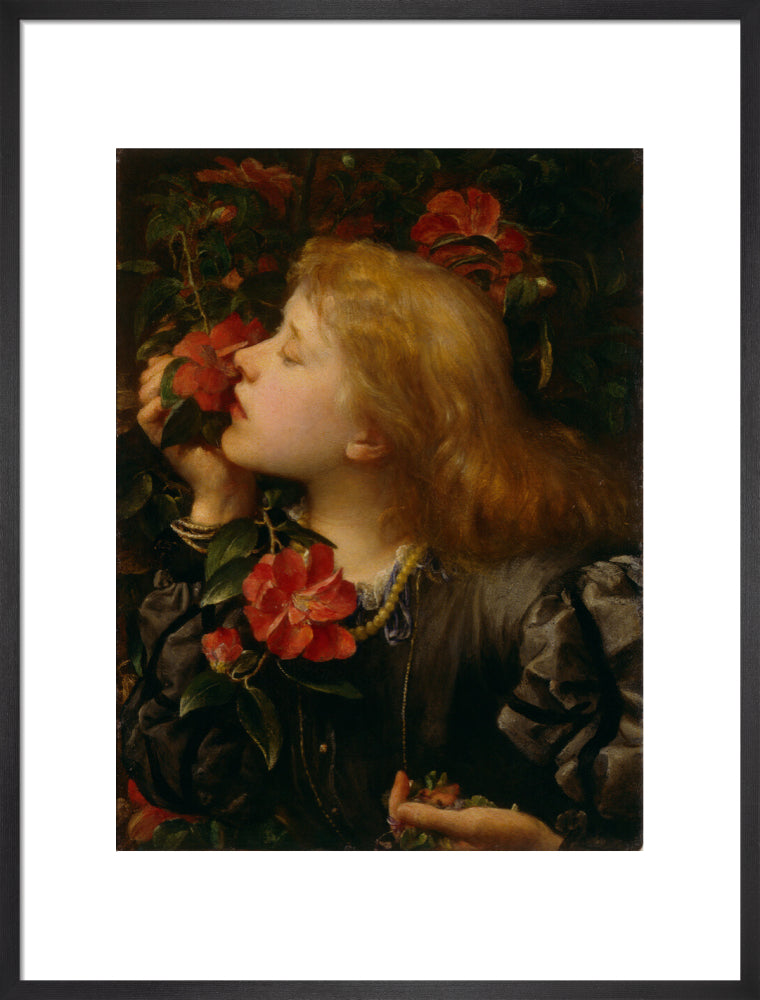 Ellen terry ('choosing') portrait print (art print, large, black frame)