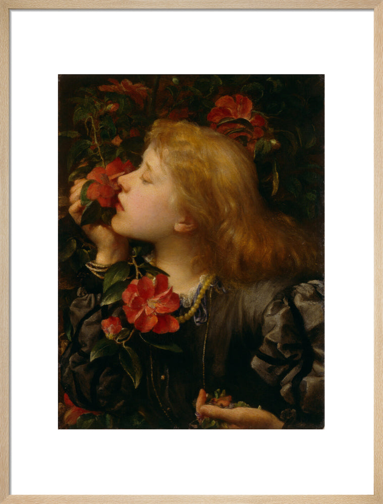 Ellen terry ('choosing') portrait print (art print, large, natural frame)