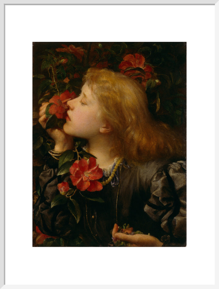 Ellen terry ('choosing') portrait print (art print, extra large, white frame)
