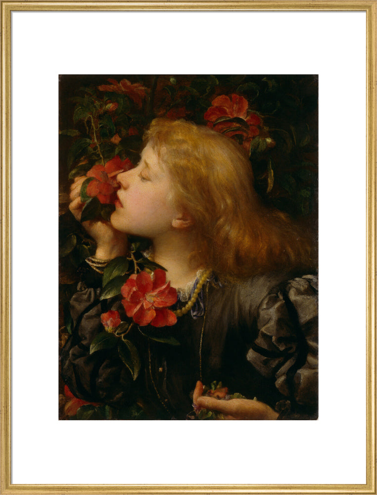 Ellen terry ('choosing') portrait print (art print, extra large, gold frame)