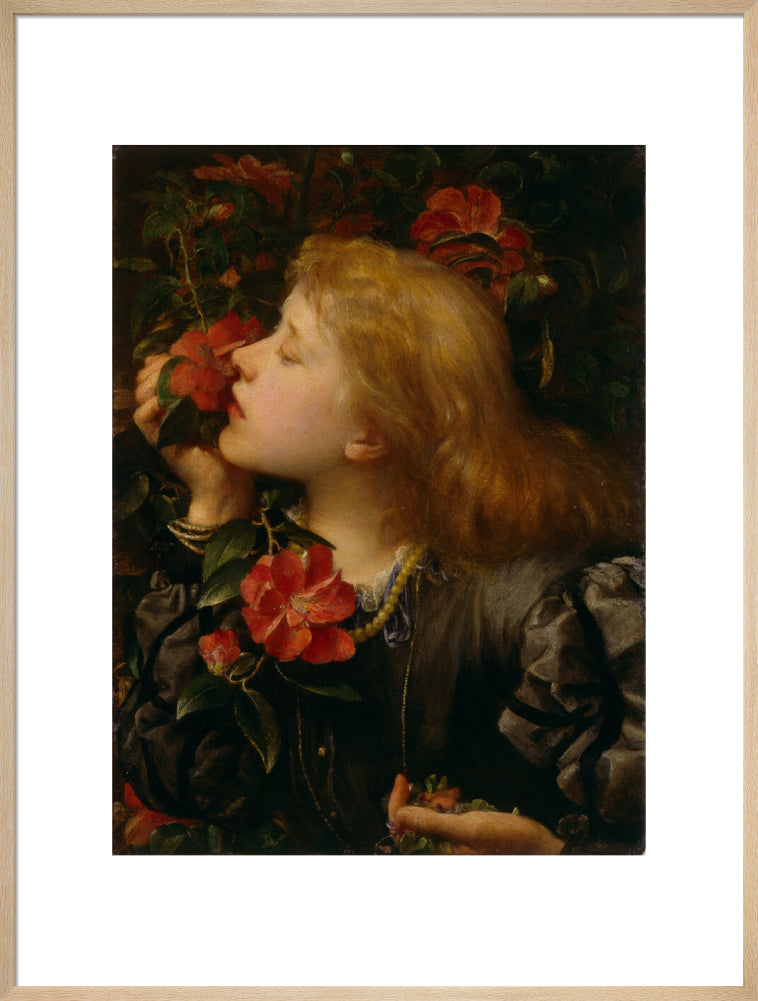 Ellen terry ('choosing') portrait print (art print, extra large, natural frame)