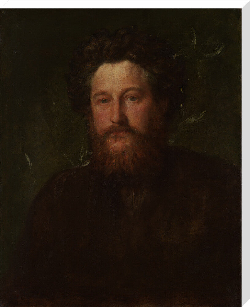 William morris portrait print (stretched canvas, extra large, no frame)