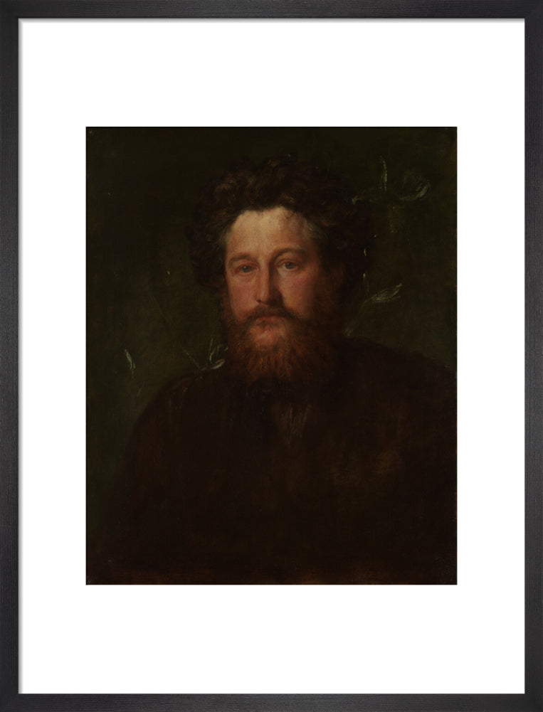 William morris portrait print (art print, medium, black frame)