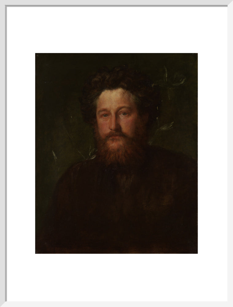 William morris portrait print (art print, large, white frame)