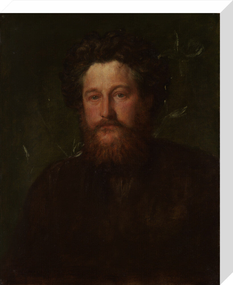 William morris portrait print (stretched canvas, medium, no frame)