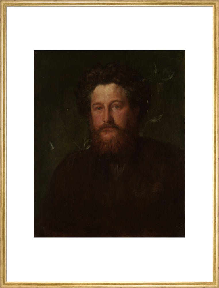 William morris portrait print (art print, extra large, gold frame)