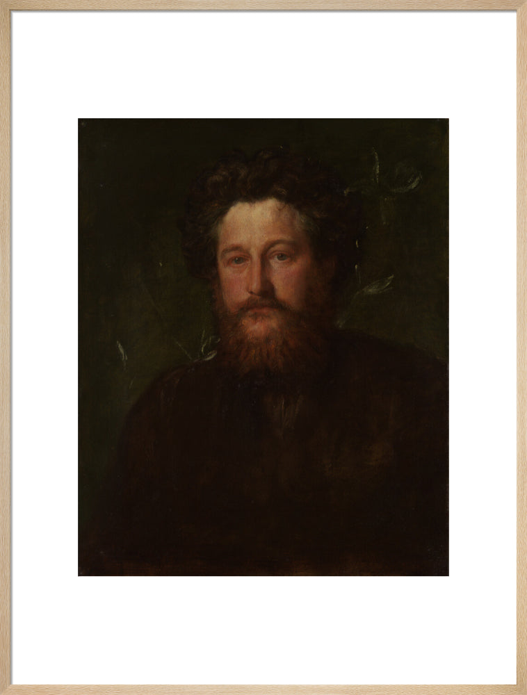 William morris portrait print (art print, extra large, natural frame)