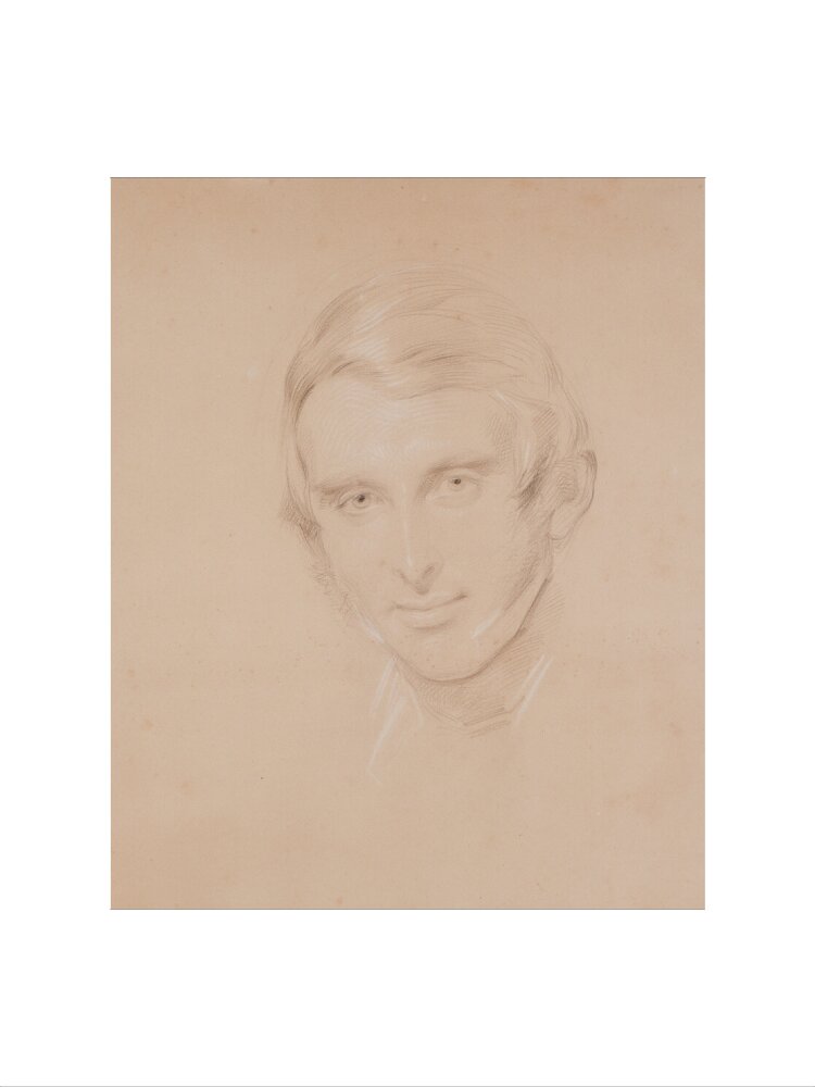 John ruskin portrait print (art print, medium, no frame)
