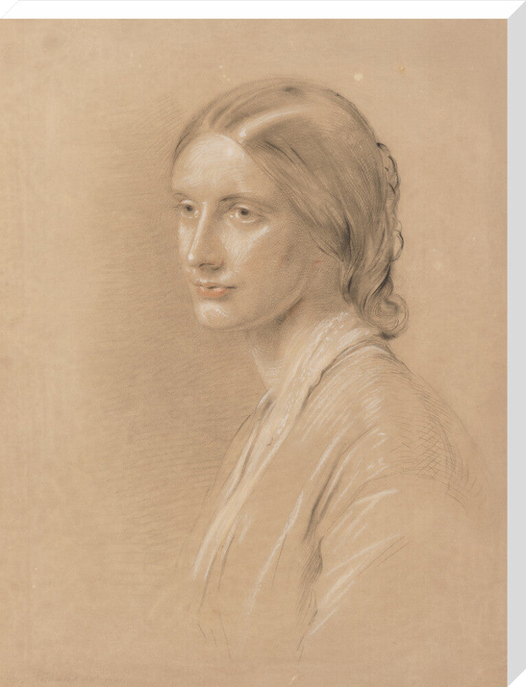 Josephine butler portrait print (stretched canvas, extra large, no frame)
