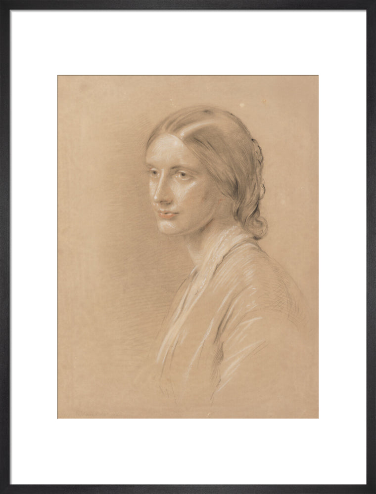 Josephine butler portrait print (art print, large, black frame)