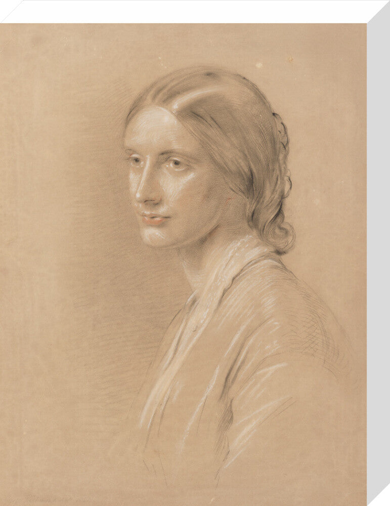 Josephine butler portrait print (stretched canvas, medium, no frame)