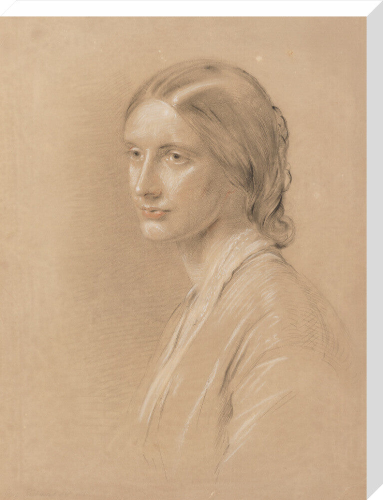 Josephine butler portrait print (stretched canvas, large, no frame)