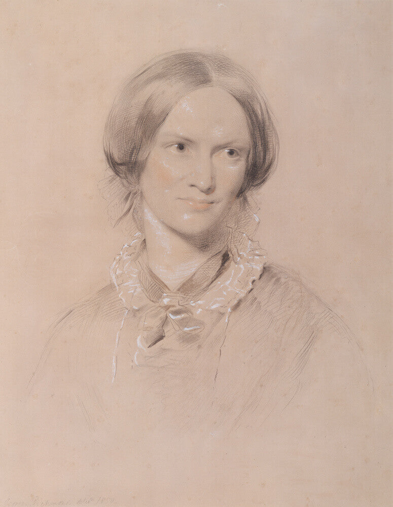 Charlotte brontë portrait print