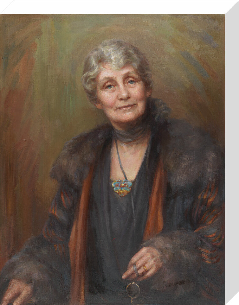 Emmeline pankhurst portrait print (stretched canvas, medium, no frame)