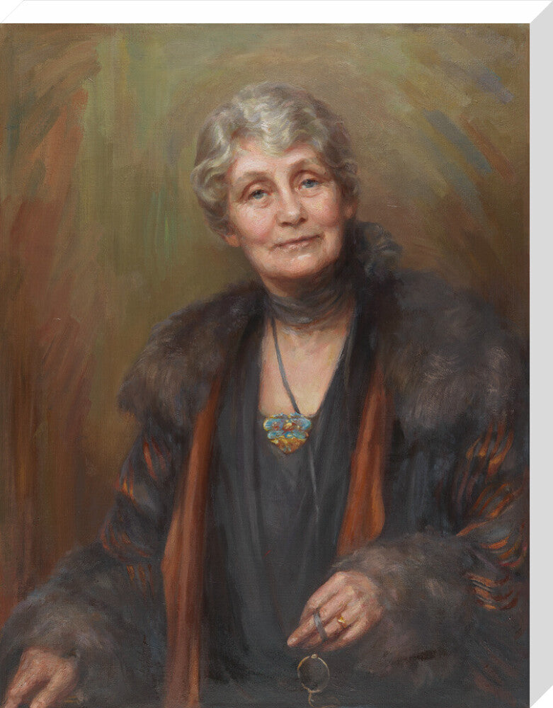 Emmeline pankhurst portrait print (stretched canvas, large, no frame)