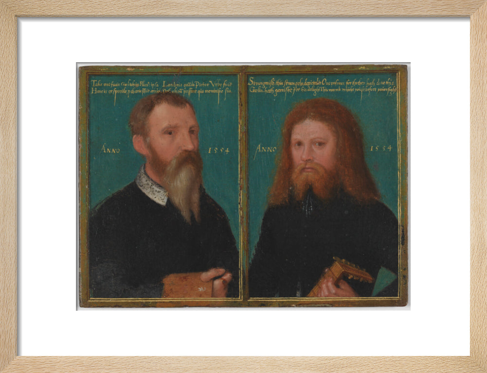 Gerlach flicke; henry strangwish (strangways) portrait print (art print, small, natural frame)