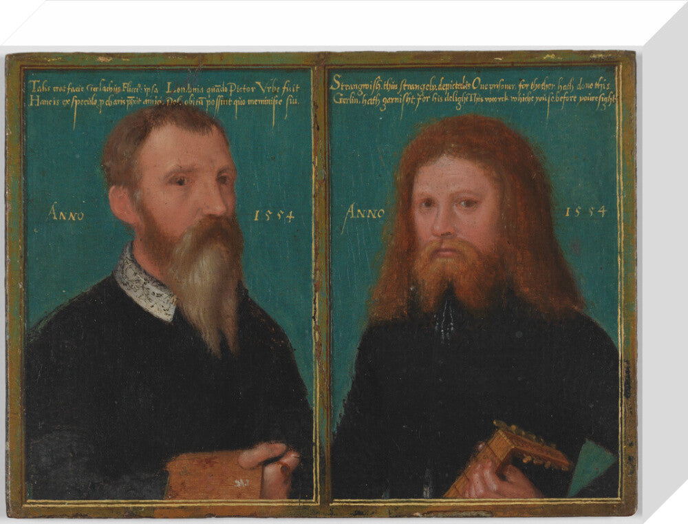 Gerlach flicke; henry strangwish (strangways) portrait print (stretched canvas, small, no frame)