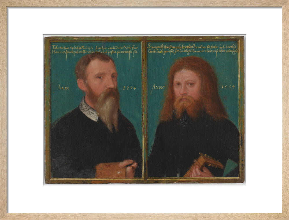 Gerlach flicke; henry strangwish (strangways) portrait print (art print, medium, natural frame)