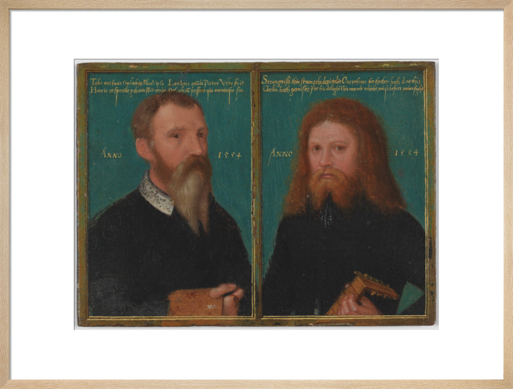 Gerlach flicke; henry strangwish (strangways) portrait print (art print, large, natural frame)