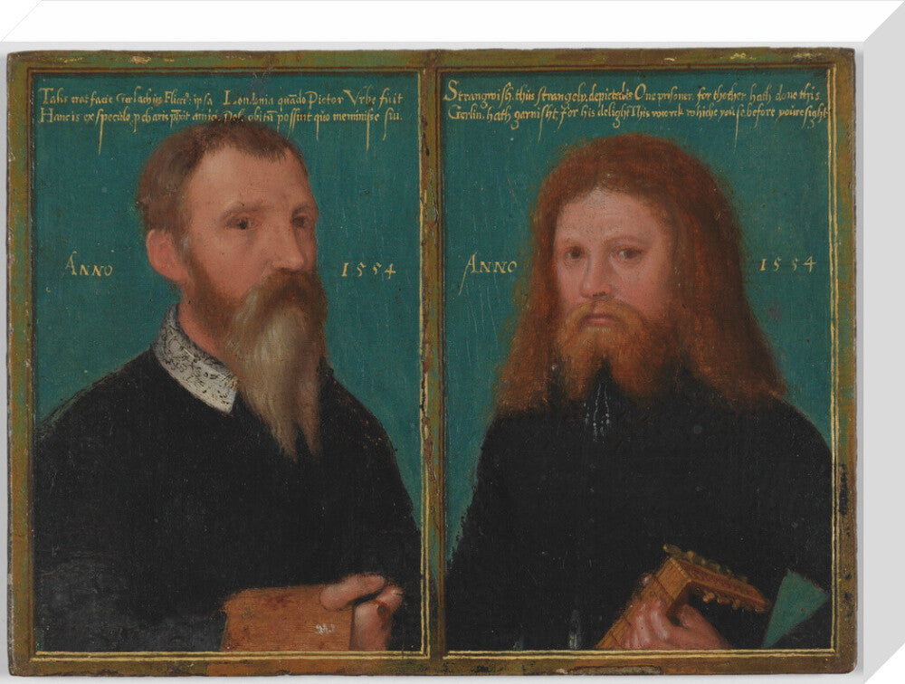 Gerlach flicke; henry strangwish (strangways) portrait print (stretched canvas, medium, no frame)