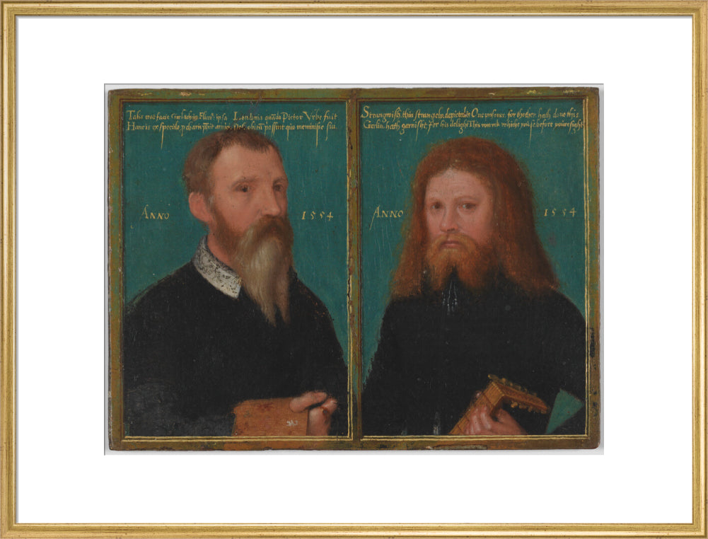 Gerlach flicke; henry strangwish (strangways) portrait print (art print, extra large, gold frame)