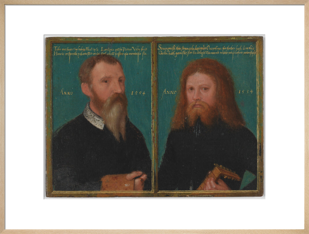 Gerlach flicke; henry strangwish (strangways) portrait print (art print, extra large, natural frame)