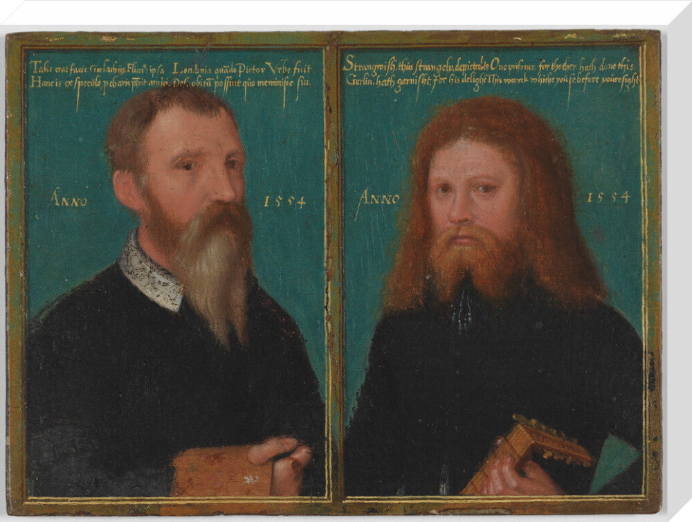 Gerlach flicke; henry strangwish (strangways) portrait print (stretched canvas, large, no frame)