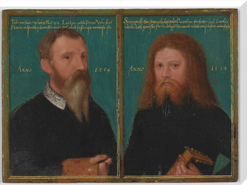 Gerlach flicke; henry strangwish (strangways) portrait print (stretched canvas, extra large, no frame)