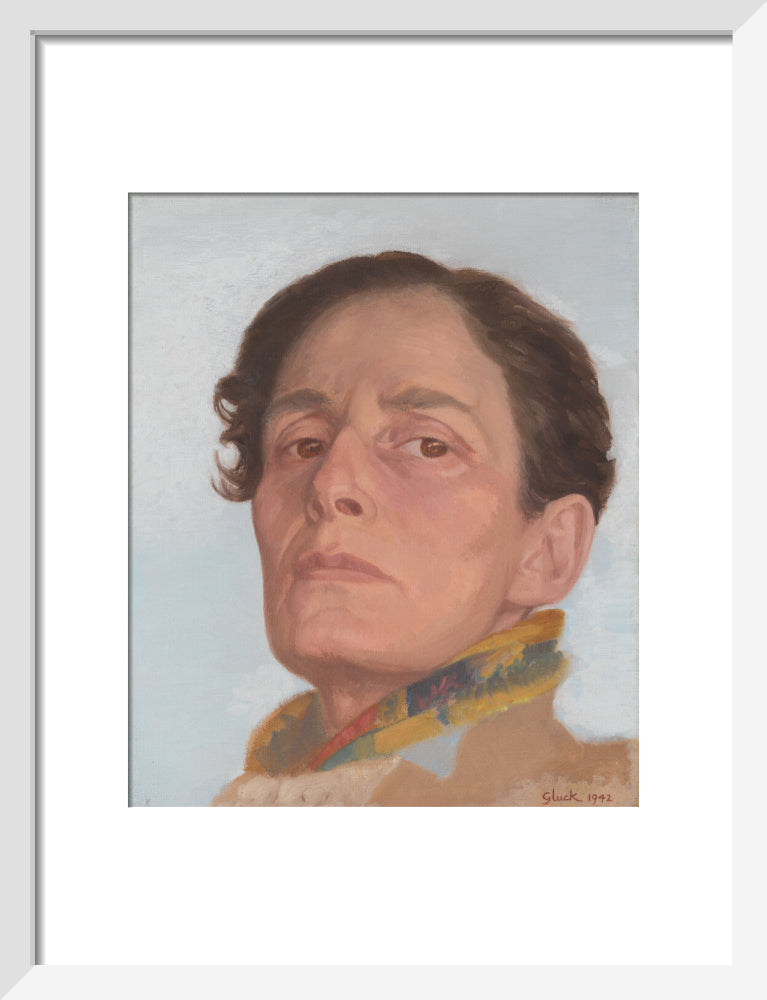 Gluck portrait print (art print, small, white frame)