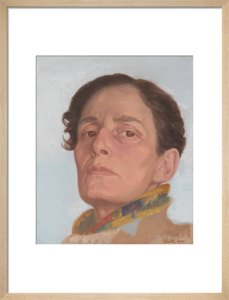 Gluck portrait print (art print, medium, natural frame)