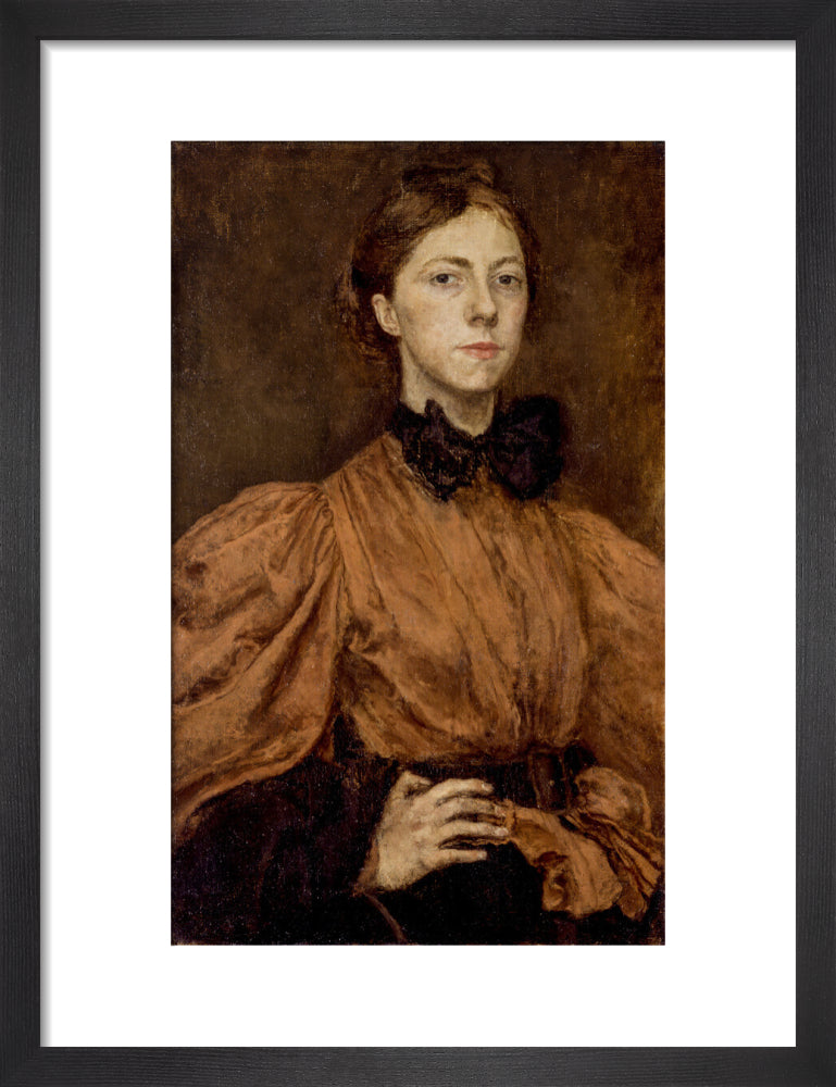 Gwen john portrait print (art print, small, black frame)