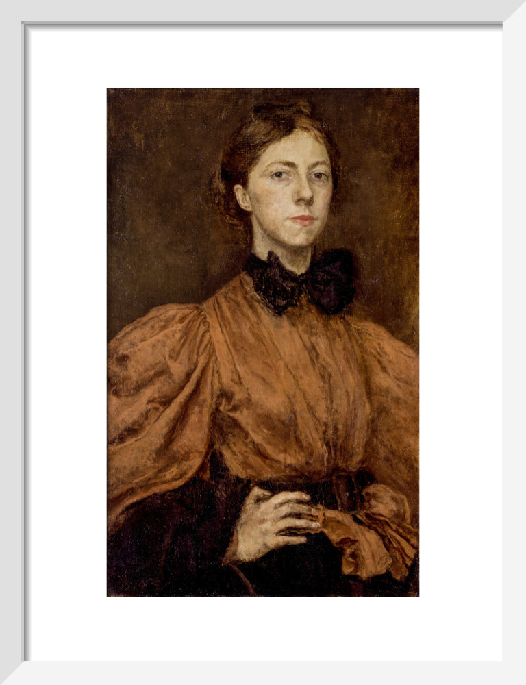 Gwen john portrait print (art print, small, white frame)