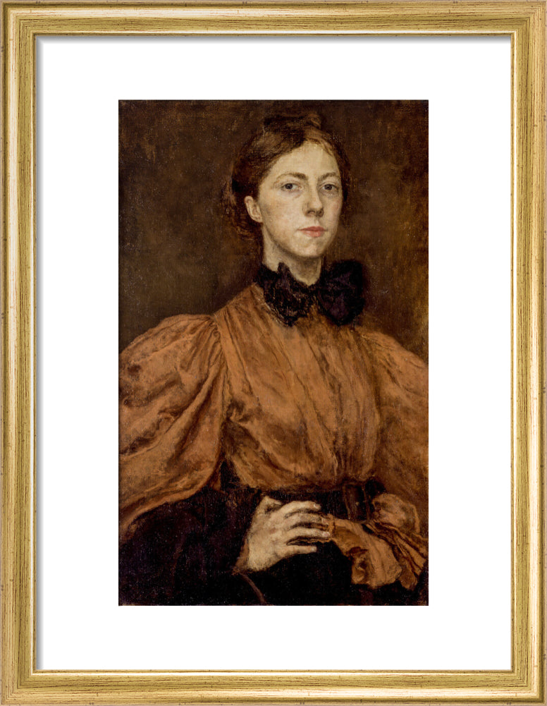 Gwen john portrait print (art print, small, gold frame)