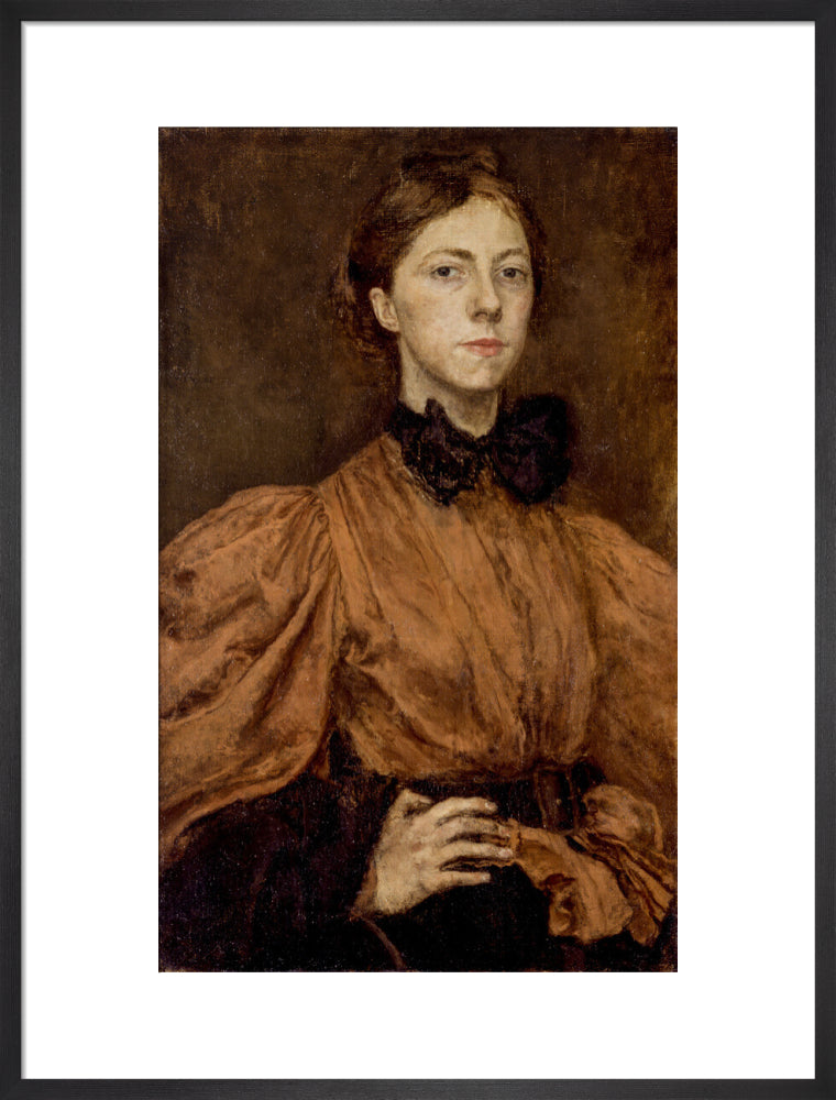 Gwen john portrait print (art print, large, black frame)