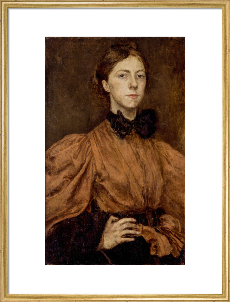 Gwen john portrait print (art print, large, gold frame)