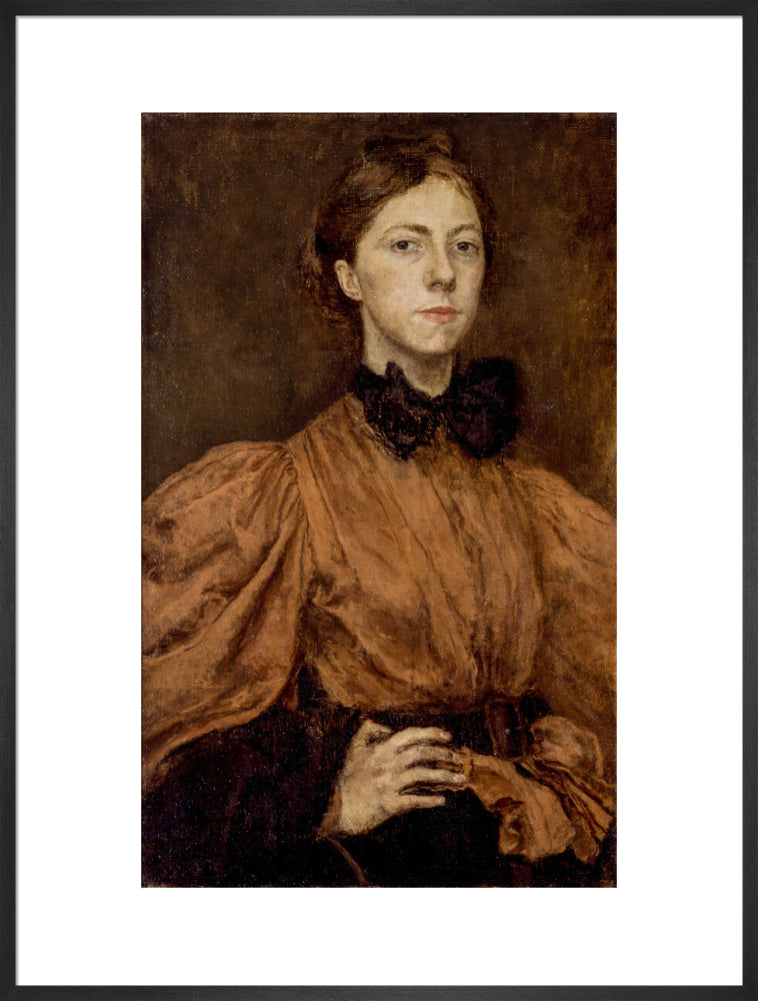 Gwen john portrait print (art print, extra large, black frame)