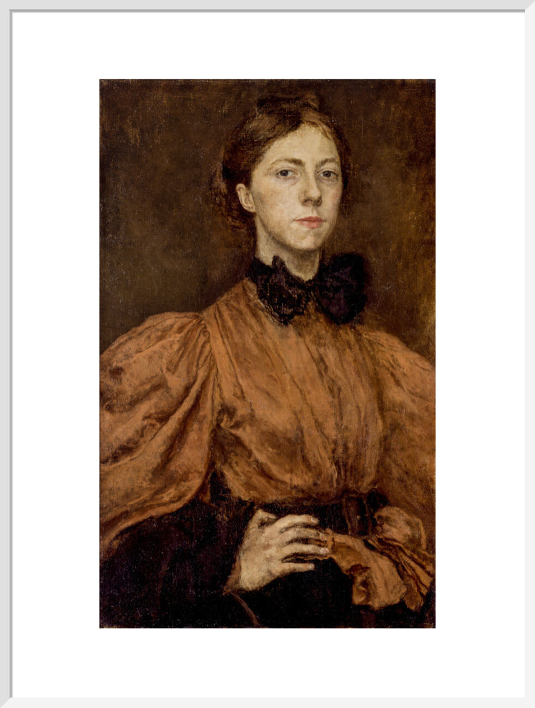 Gwen john portrait print (art print, extra large, white frame)