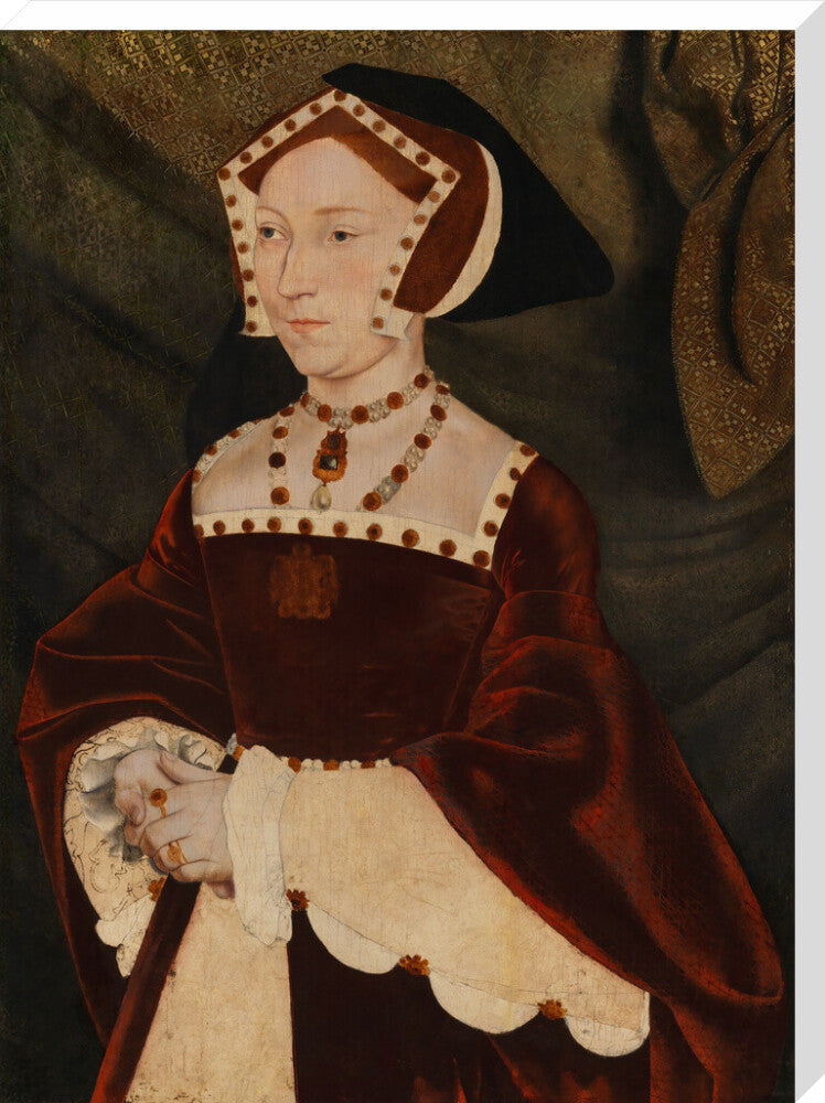 Jane seymour portrait print (stretched canvas, extra large, no frame)