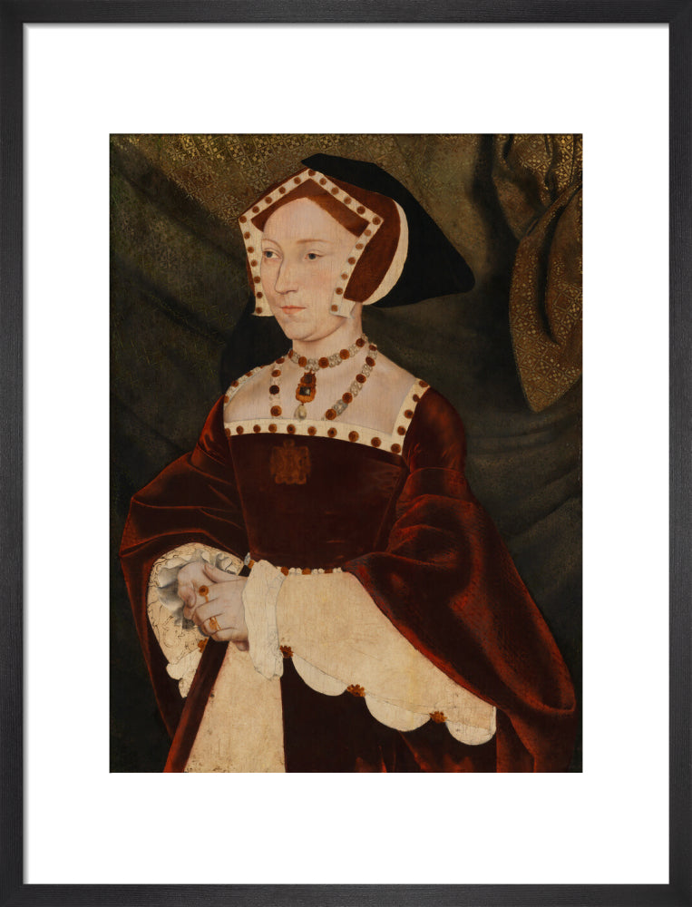 Jane seymour portrait print (art print, medium, black frame)