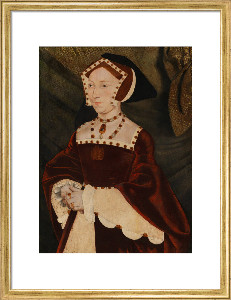 Jane seymour portrait print (art print, medium, gold frame)