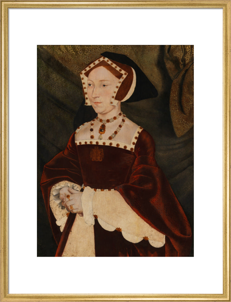 Jane seymour portrait print (art print, large, gold frame)