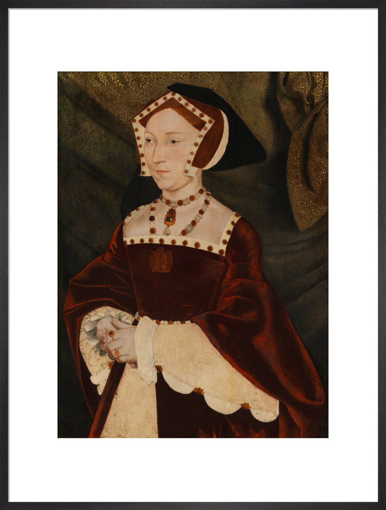 Jane seymour portrait print (art print, extra large, black frame)