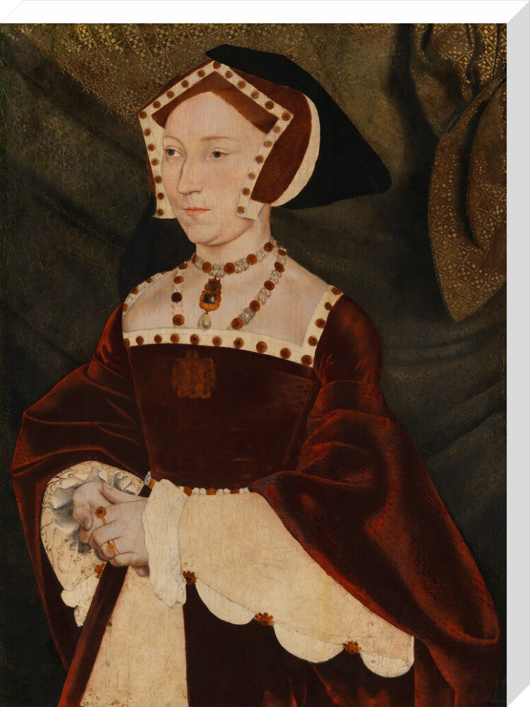 Jane seymour portrait print (stretched canvas, large, no frame)