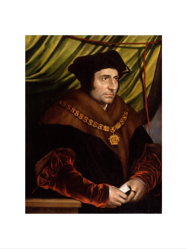 Sir thomas more portrait print (art print, small, no frame)
