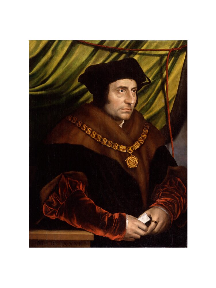 Sir thomas more portrait print (art print, medium, no frame)