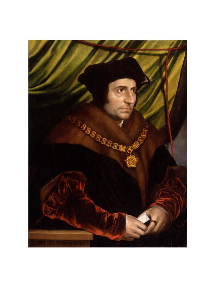 Sir thomas more portrait print (art print, large, no frame)