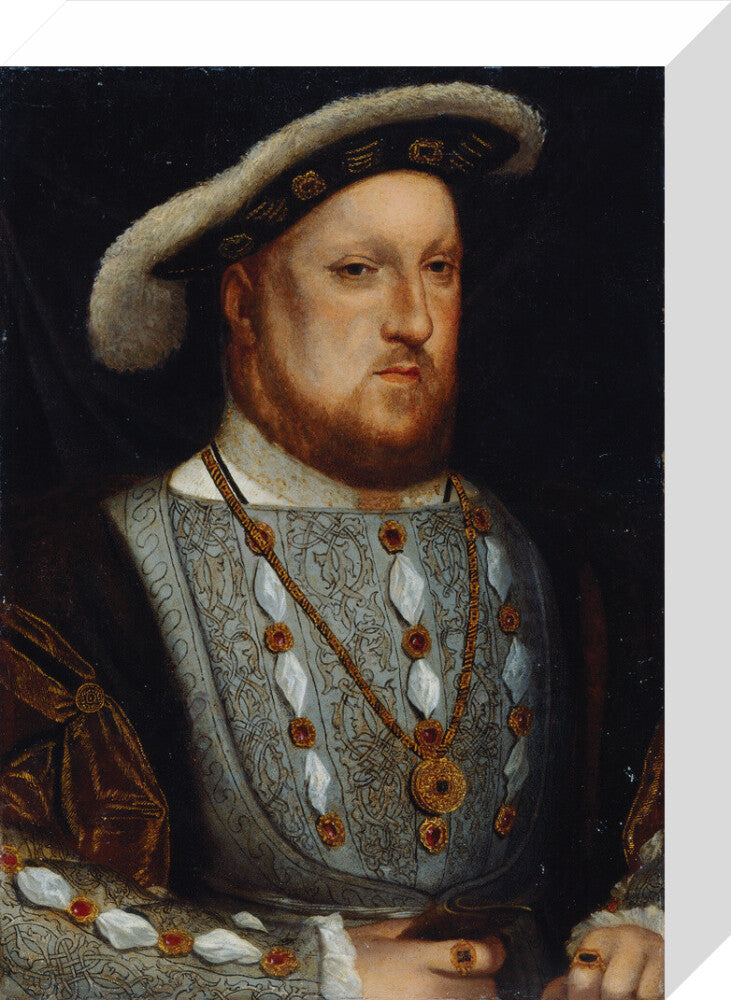 King henry viii portrait print (stretched canvas, small, no frame)